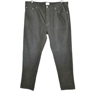 Sid Mashburn Corduroy Pants Mens 40X32 Button Fly Straight Leg Mid Rise Gray